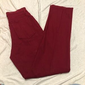 French Dressing Jeans Red Pants size 6